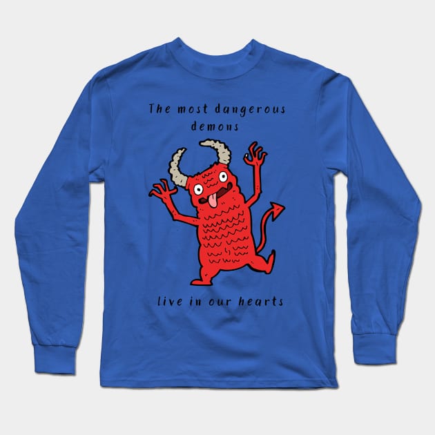 Devil Long Sleeve T-Shirt by Ba-Da-Boo